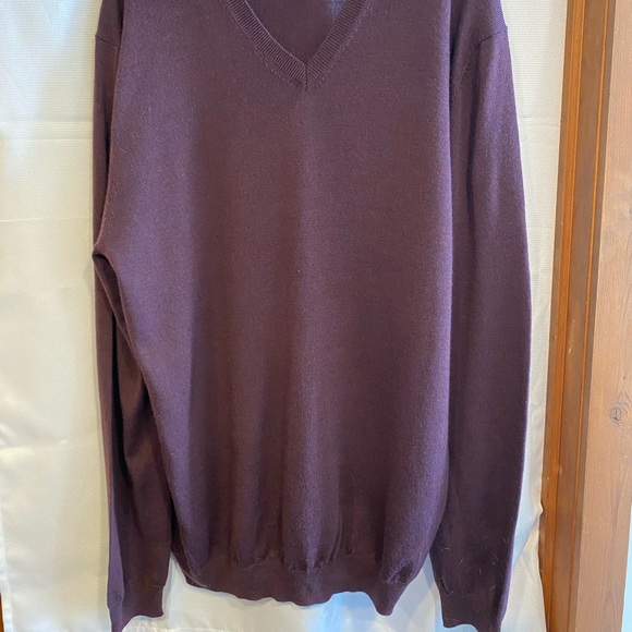 JOSEPH ABBOUD EXTRA FINE MERINO WOOL MENS SWEATER - Picture 3 of 4